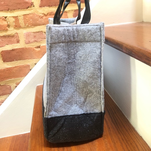 Gray and Black Shimmering Tote - Picture 4 of 4